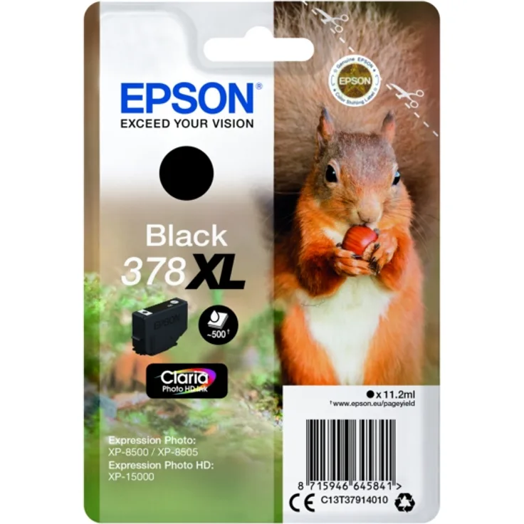 Epson 378XL / C 13 T 37914010 Tintenpatrone schwarz original