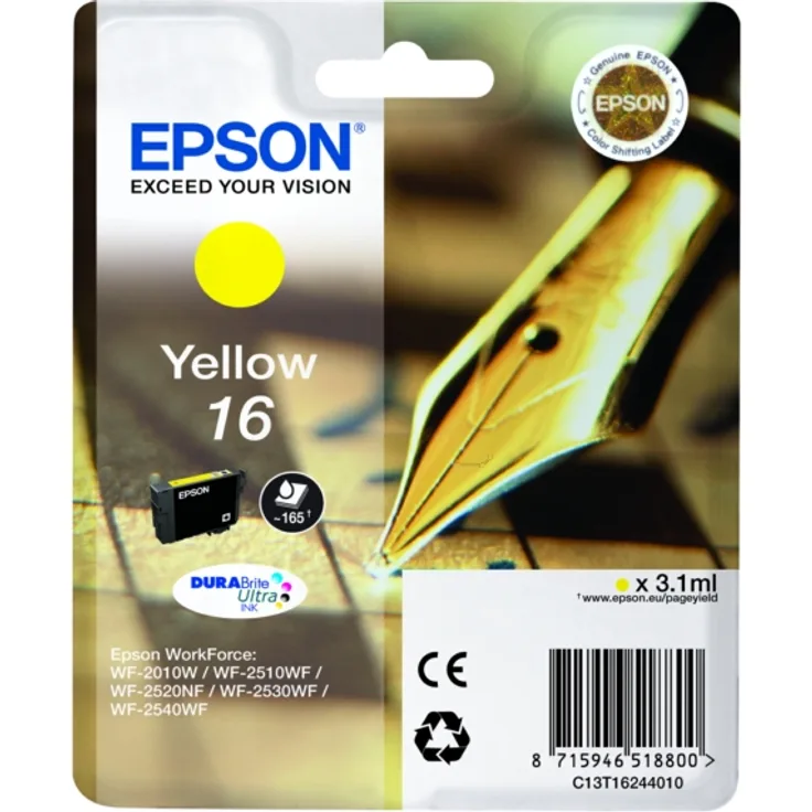 Epson 16 / C 13 T 16244012 Tintenpatrone yellow original