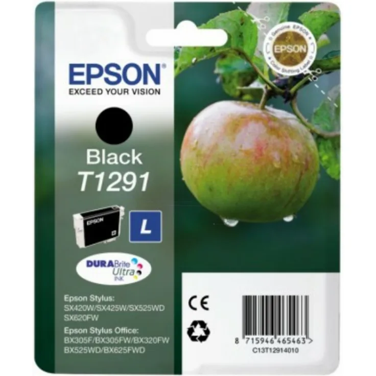 Epson T1291 / C 13 T 12914022 Tintenpatrone schwarz original