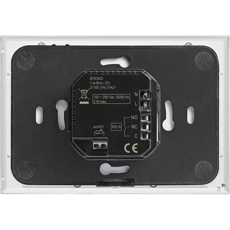 Bticino XG8002 Vernetztes Thermostat, WLAN-Schnittstelle, Booster-Funktion, programmierbare Temperatursteuerung, Integration von Heizkörperventilen, schwarz – Bild 3