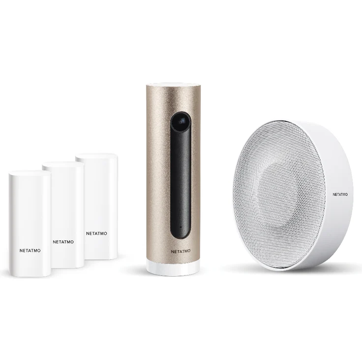Netatmo NBU-ICSS-EU Smarte Innenkamera + Smarte Tür- und Fenstersensoren + Smarte Innen-Sirene Bundle – Bild 1
