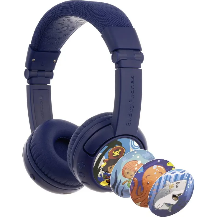 Onanoff Kopfhörer für Kinder, Homeschooling, Bluetooth, Dunkelblau