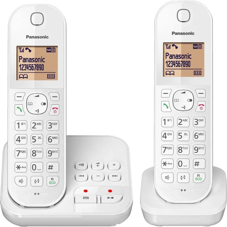Panasonic KX-TGC422GW Schnurloses Telefon mit Anrufbeantworter und Zusatz-Set, weiß – Bild 2