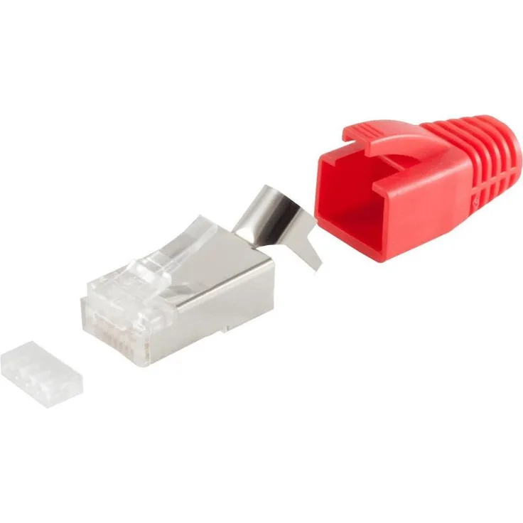 S-Conn 72067-10R Drahtverbinder RJ-45 Rot - Weiß (72067-10R)