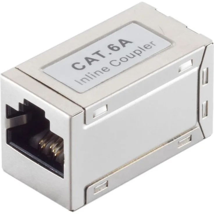 shiverpeaks - BASIC-S-Adapter Modular Patch Verbinder-cat. 6A Kabelverbinder Doppelbuchse RJ45 STP, kleine Bauform (BS08-01045)