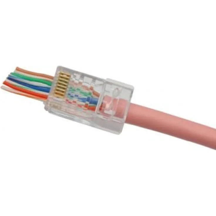 Modularstecker RJ45 easy plug, Cat. 5e, UTP, für mehradrige Kabel, zum Crimpen, VPE 10 Stück Für eine noch schnellere Verbindung! (920802)