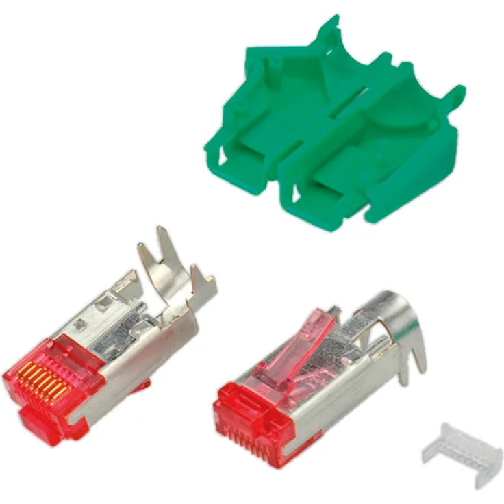 HiRose TM21 Stecker geschirmt, Tülle grün, 50 Stück