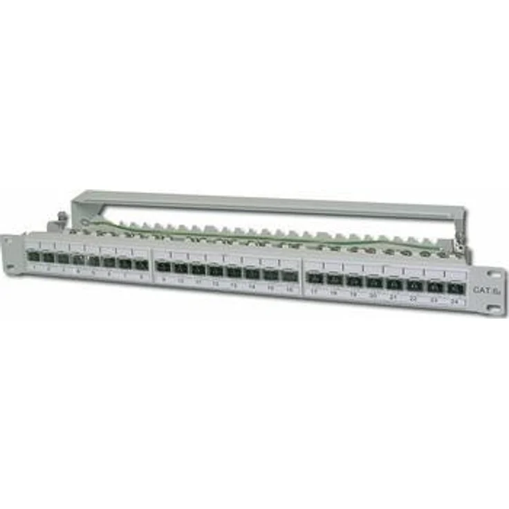 19 Zoll- 1HE Digitus Professional Patchpanel CAT 6A 19, 24-Port – Bild 1