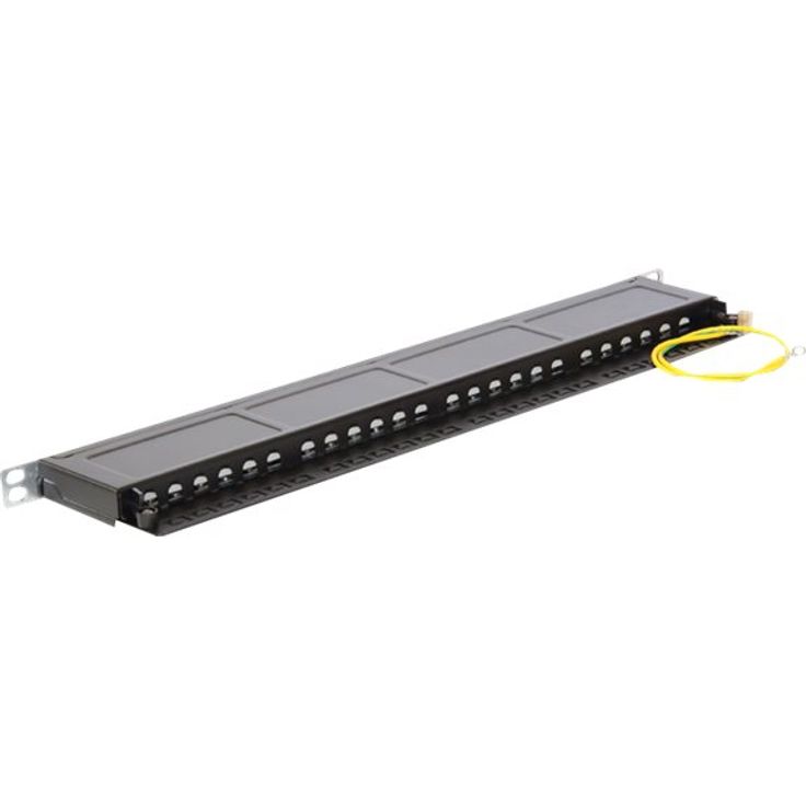 Delock 19'' Patchpanel 24 Port Cat.6 0,5 HE schwarz (43316)