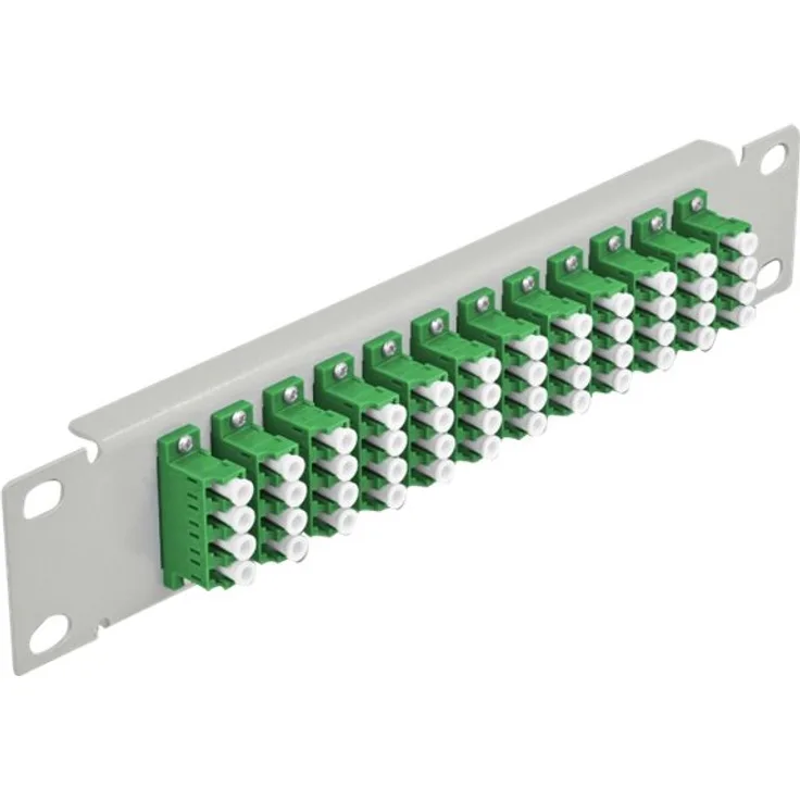 Delock - Patch Panel - LC SM X 48 - Grau - 1U - 25,4 cm (10'') (66797)