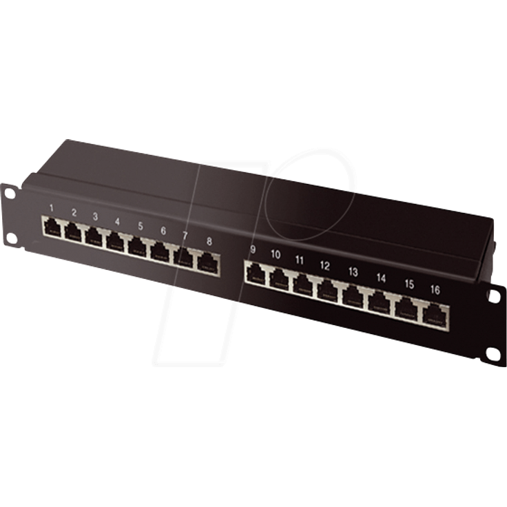 SHIVERPEAKS SHVP 75068 - Patchpanel, 48,30cm (19''), 16-Port, Cat.6a (BS75068)