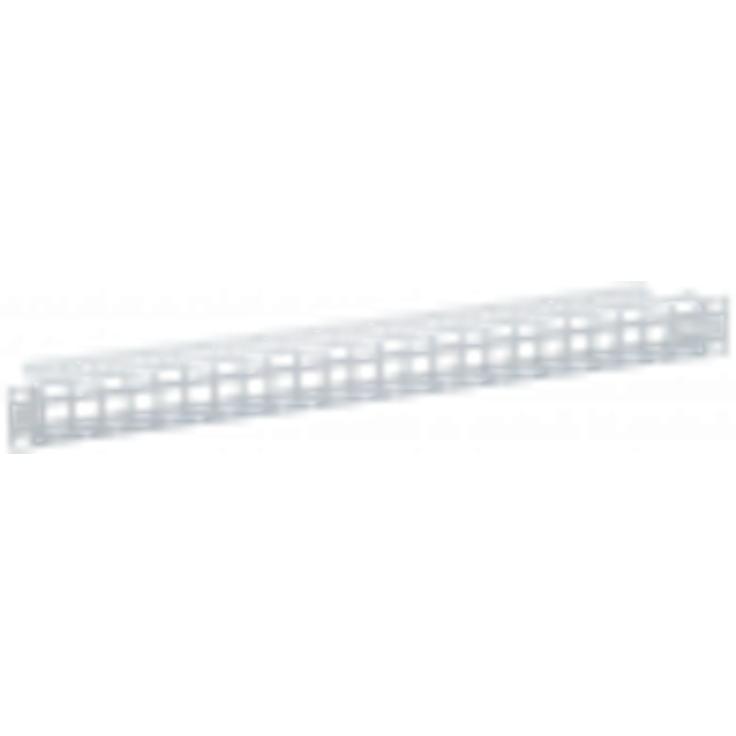 LogiLink NK4044 Keystone Patchpanel für 24 Keystone Buchsen, ungeschirmt, grau