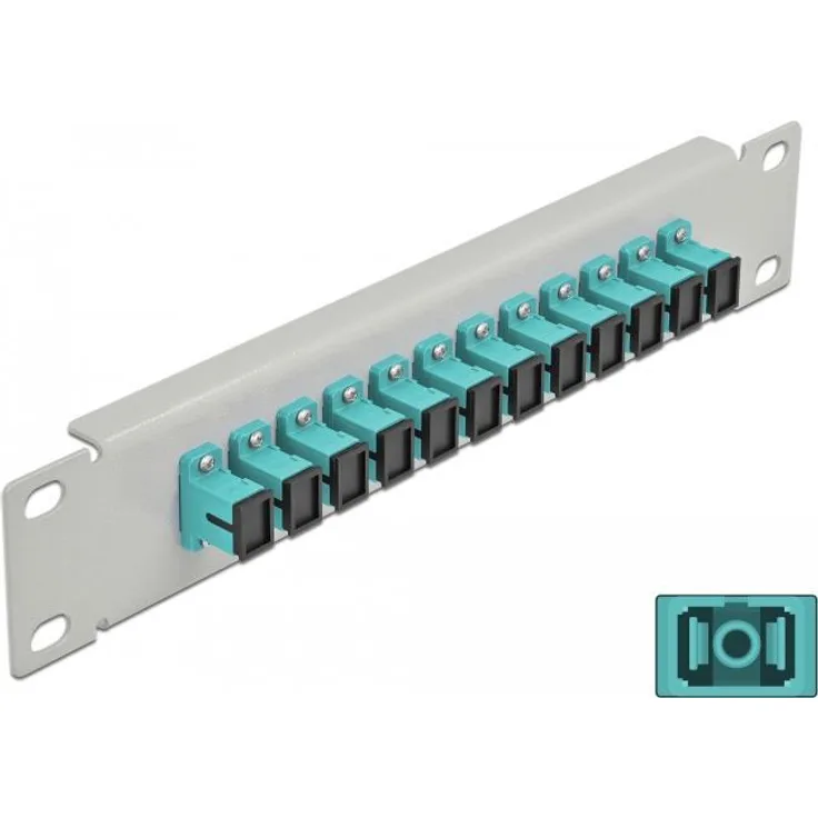 Delock - Patch Panel - SC MM X 12 - Grau - 1U - 25,4 cm (10'') (66784)