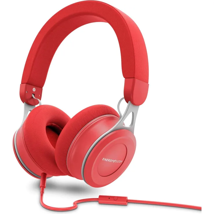 Energy Sistem Urban 3 Mic Red, Over-Ear-Kopfhörer, rot