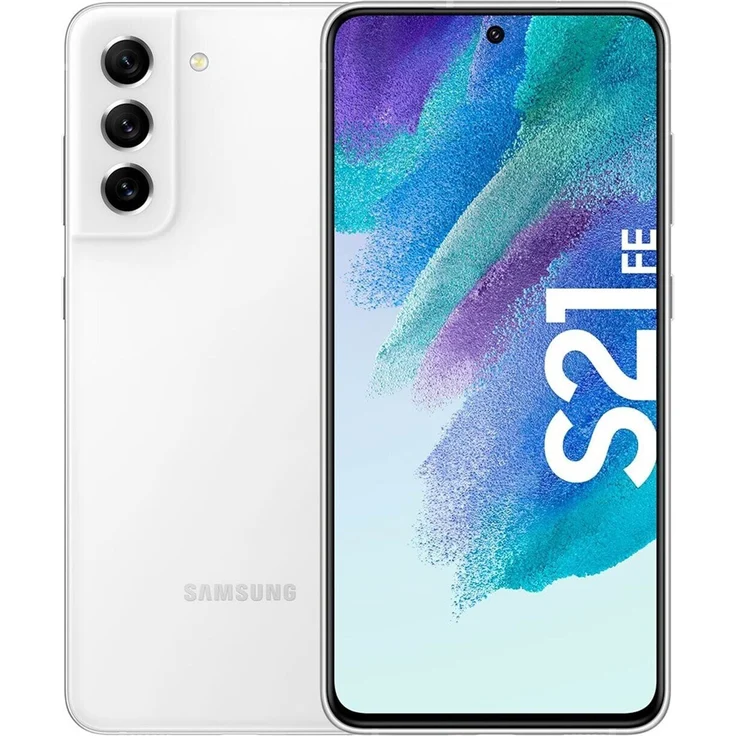 Samsung Galaxy S21 FE 5G Smartphone 16,28cm (6,41 Zoll) AMOLED-Display, 256GB interner Speicher, 8GB RAM, Dual-SIM, Android 12, White – Bild 1