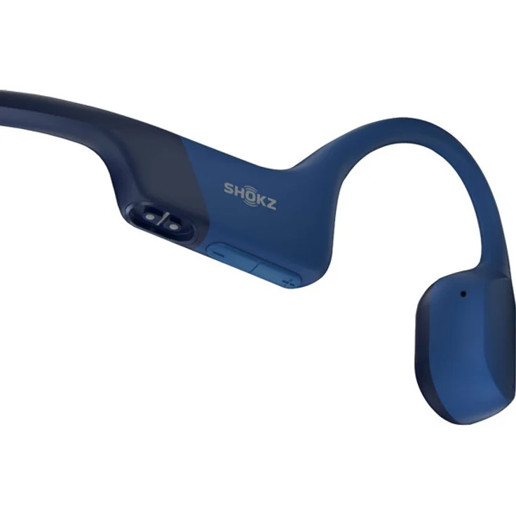 Shokz OpenRun, Open-Ear-Kopfhörer, Sportkopfhörer, wasserdicht, blau – Bild 2