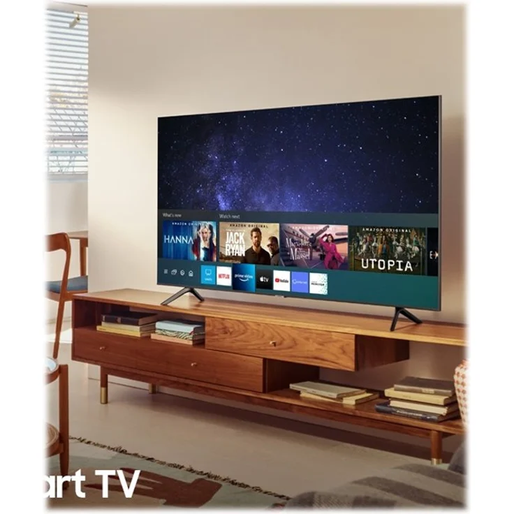 Samsung GU55AU7199U 138 cm (55 Zoll) Crystal UHD 4K Smart TV (Ultra-HD, HDR, Edge LED) HD-Triple-Tuner (Sat, Antenne, Kabel) Modelljahr 2021 Energieklasse G (DE-Modell) – Bild 6