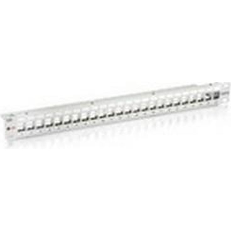 equip Cat.6 24-Port Keystone Patchpanel (lichtgrau) geschirmt
