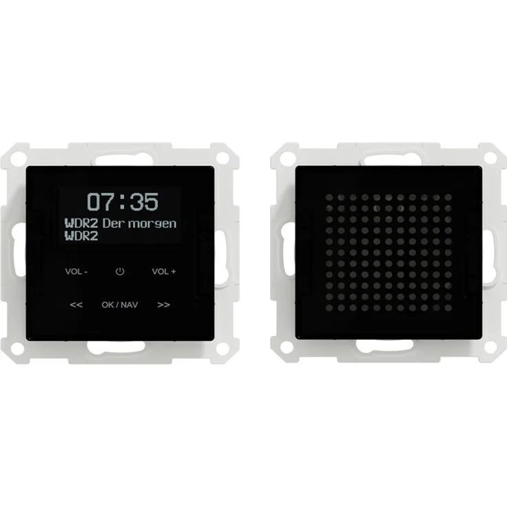 Merten MEG4375-0303, Unterputz-Radio, schwarz, (DAB+, DAB) 