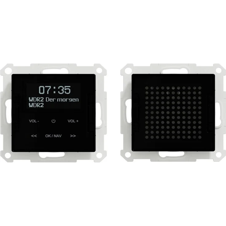 Merten MEG4375-0303, Unterputz-Radio, schwarz, (DAB+, DAB)  – Bild 1