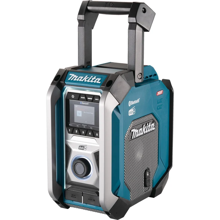 Makita MR007GZ XGT, Baustellenradio, blau/silber, (DAB+, DAB, UKW (FM)) – Bild 3
