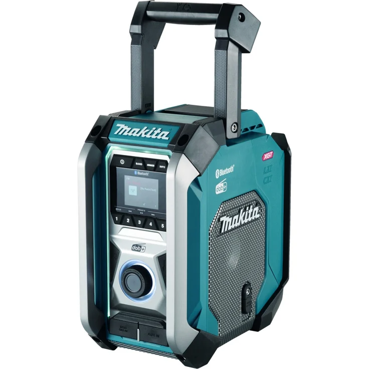 Makita MR007GZ XGT, Baustellenradio, blau/silber, (DAB+, DAB, UKW (FM)) – Bild 1