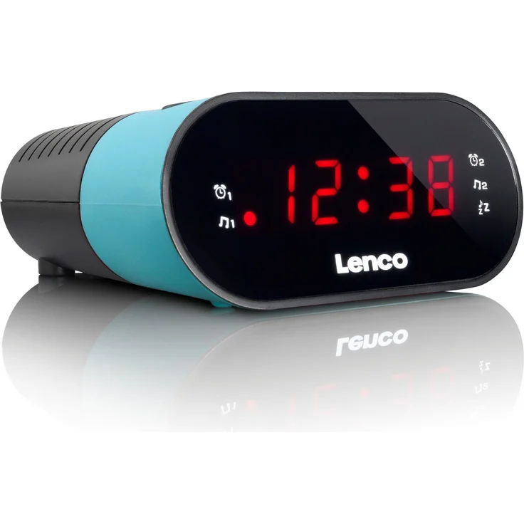 Lenco CR-07, Radiowecker, blau, (UKW (FM))  – Bild 3