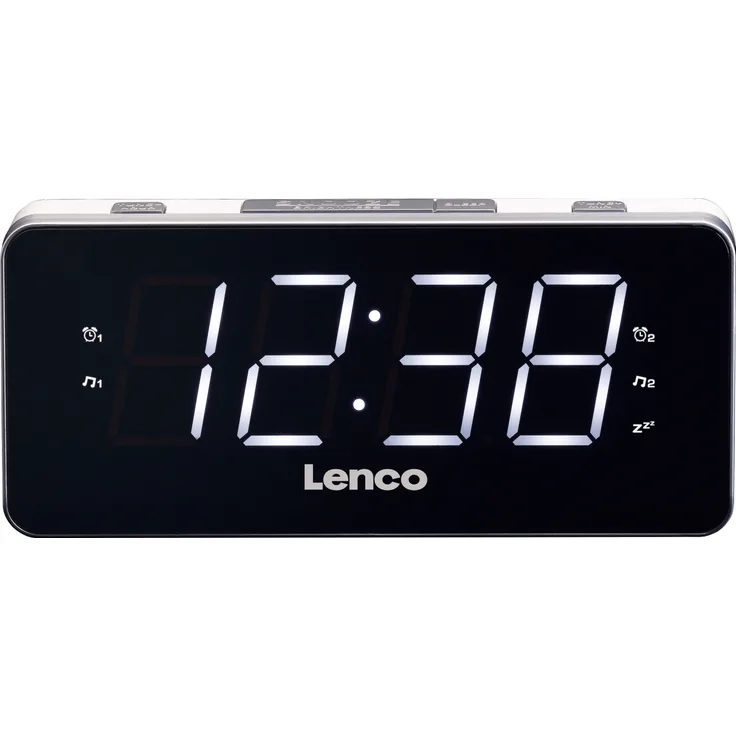Lenco CR-18, Radiowecker, weiß, (UKW (FM)) 