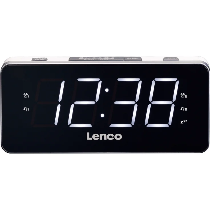 Lenco CR-18, Radiowecker, weiß, (UKW (FM))  – Bild 1