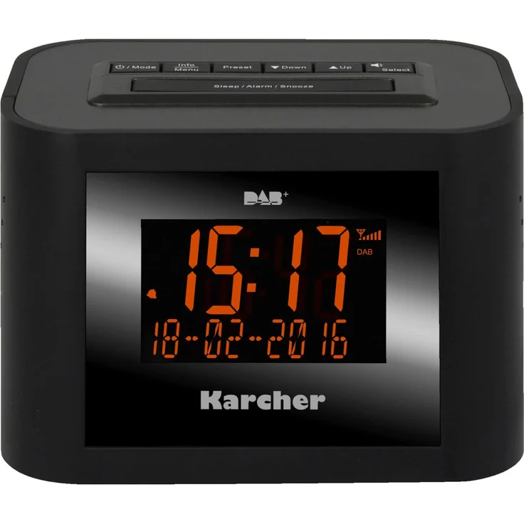 Karcher 2420, Tragbares Radio, schwarz, (DAB, DAB+, UKW (FM))  – Bild 1