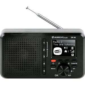 Bild für Albrecht DR 86, Tragbares Radio, schwarz, (DAB, DAB+, UKW (FM)