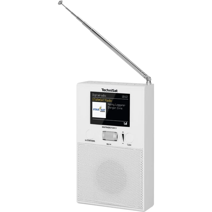 TechniSat Flex2, Tragbares Radio, Digitalradio, weiß, (DAB, DAB+, UKW (FM))  – Bild 4