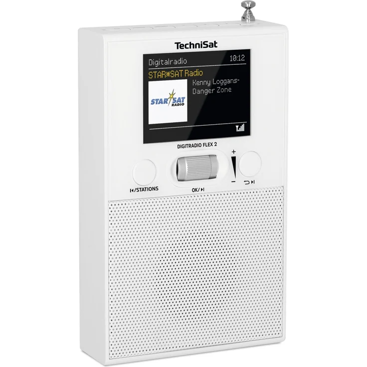 TechniSat Flex2, Tragbares Radio, Digitalradio, weiß, (DAB, DAB+, UKW (FM))  – Bild 1