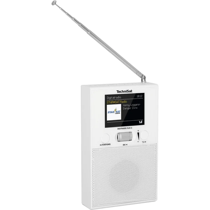 TechniSat Flex2, Tragbares Radio, Digitalradio, weiß, (DAB, DAB+, UKW (FM))  – Bild 2