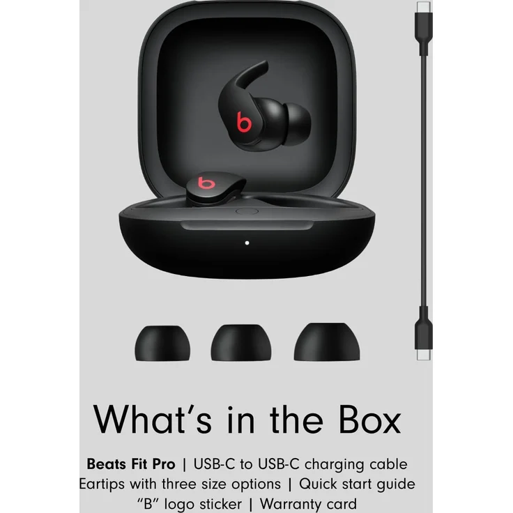 Beats Fit Pro Beats Schwarz, True Wireless In-Ear-Kopfhörer, Noise Cancelling, schwarz – Bild 10