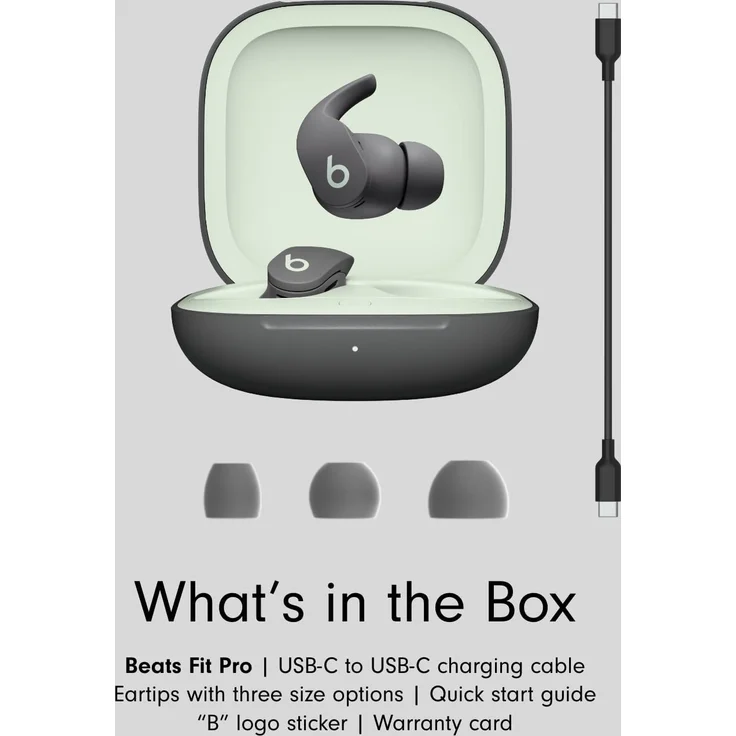 Beats Fit Pro Salbeigrau, True Wireless In-Ear-Kopfhörer, Noise Cancelling, grau – Bild 18