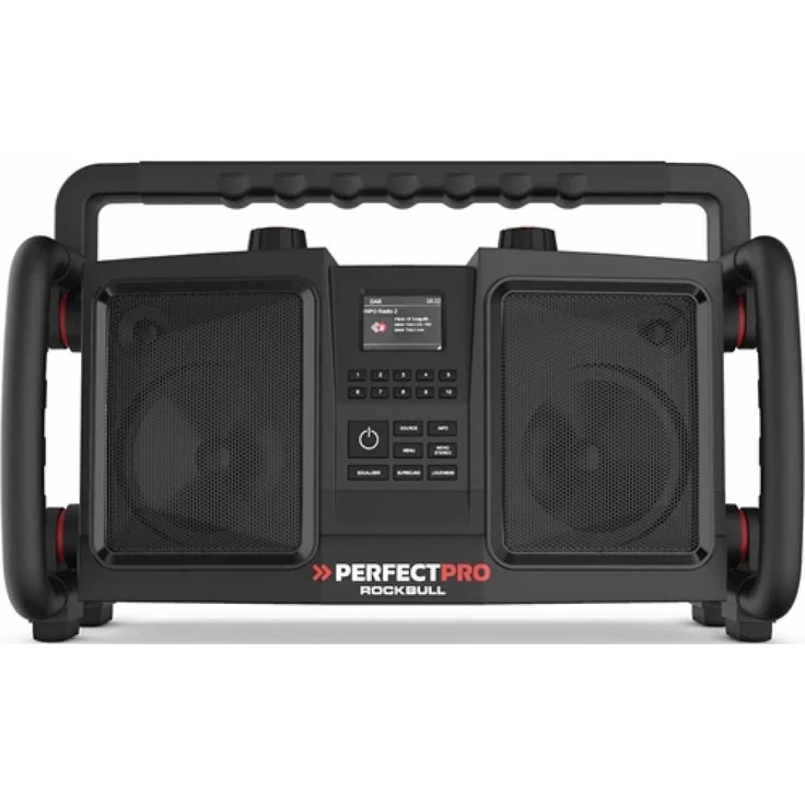 Perfectpro Rockbull, Baustellenradio, schwarz, (DAB, DAB+, UKW (FM))  – Bild 3