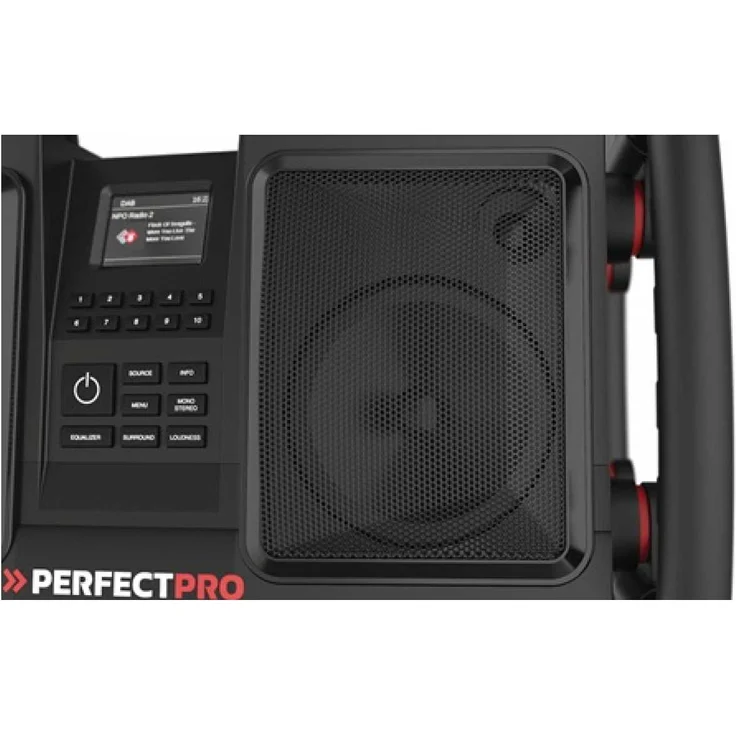 Perfectpro Rockbull, Baustellenradio, schwarz, (DAB, DAB+, UKW (FM))  – Bild 5
