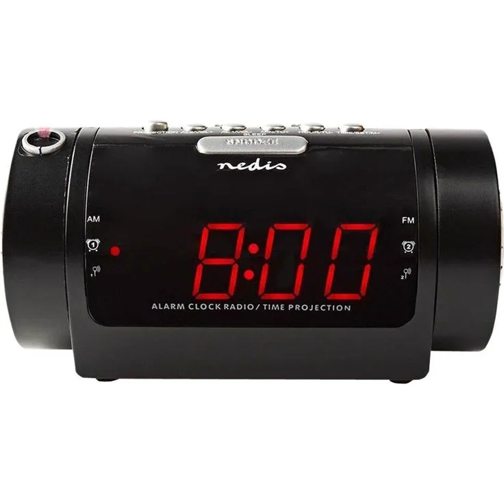 Nedis CLAR005BK, Radiowecker, schwarz, (UKW (FM), MW) 