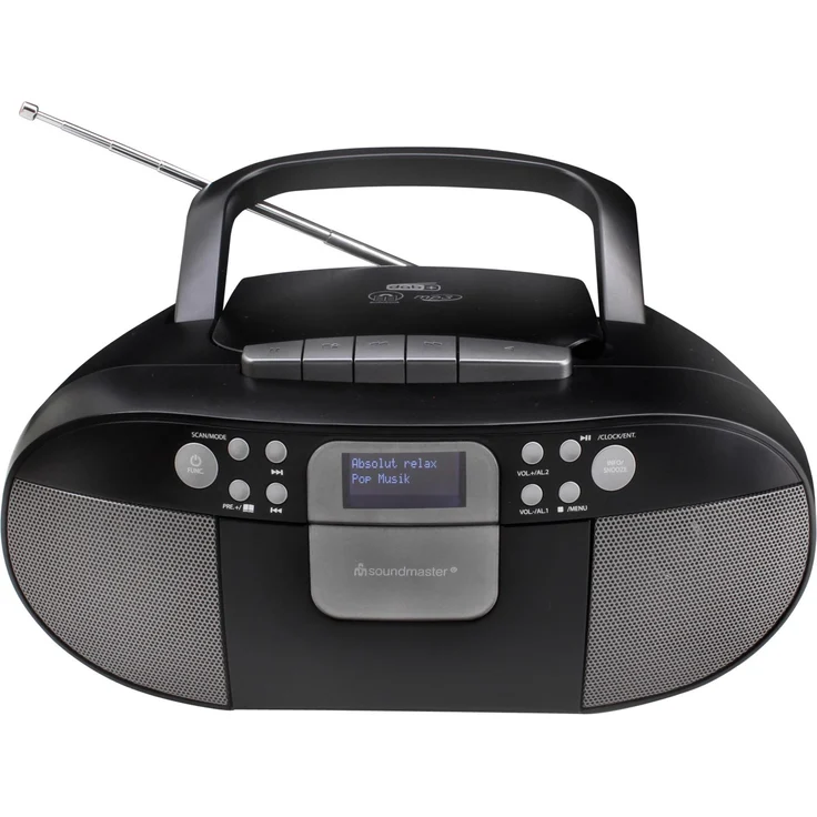 Soundmaster SCD7800SW, Tragbares Radio, schwarz, (DAB+, DAB, UKW, FM) – Bild 2