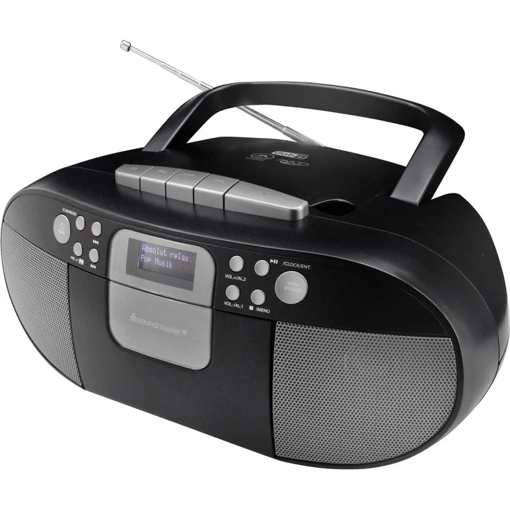 Soundmaster SCD7800SW, Tragbares Radio, schwarz, (DAB+, DAB, UKW, FM) – Bild 1