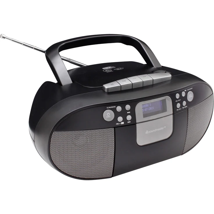 Soundmaster SCD7800SW, Tragbares Radio, schwarz, (DAB+, DAB, UKW, FM) – Bild 3
