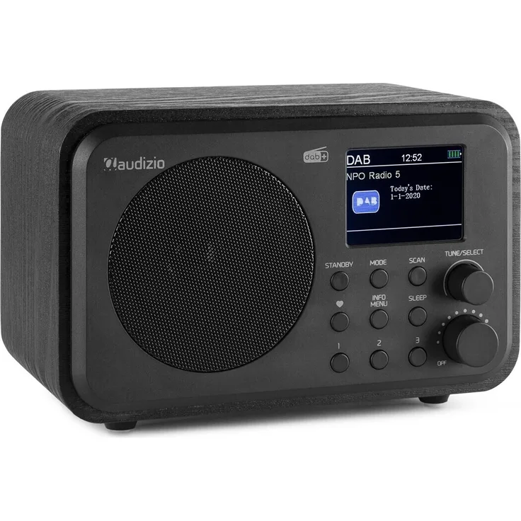 Audizio Milan, Tischradio, schwarz, (DAB, UKW (FM), DAB+) 