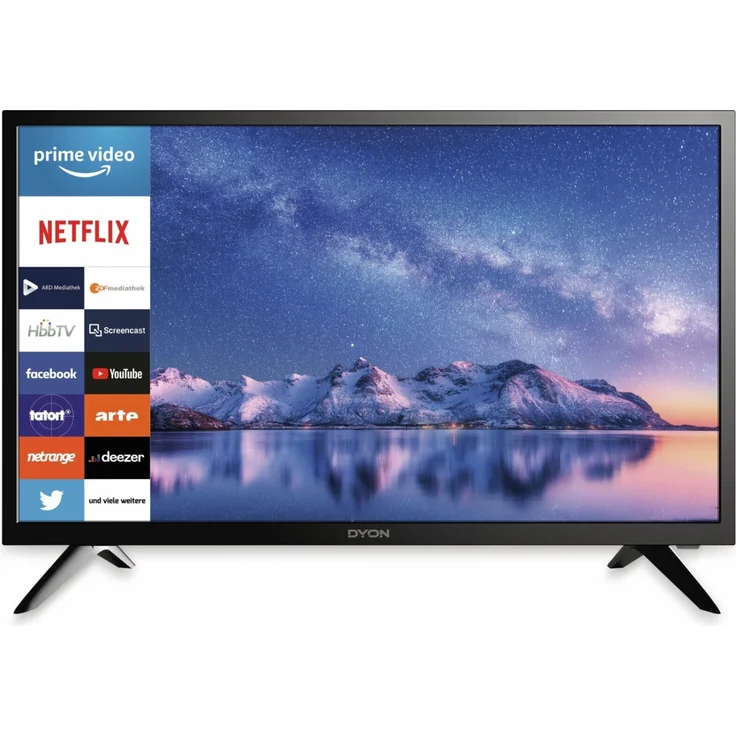 DYON 24 XT 60 cm (24 Zoll) LED Smart TV (HD ready, kein HDR, Edge-LED) HD-Triple-Tuner (Sat, Antenne, Kabel) Modelljahr 2020 Energieklasse F – Bild 1