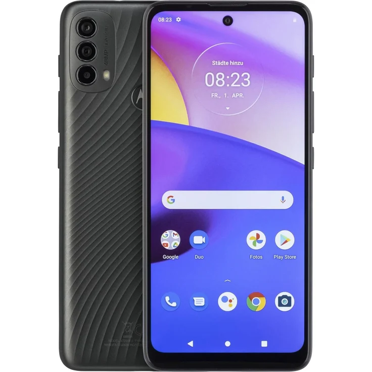 Motorola Moto E40 Smartphone 16,59cm (6,53 Zoll) IPS-Display, 64GB interner Speicher, 4GB RAM, Android 11, Carbon Grey – Bild 8