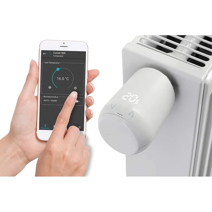 Eurotronic Comet Wifi 2er Pack 2021, Heizkörperthermostat, intelligentes Heizen per WLAN, Heizkosten sparen, Thermostat zur Regulation der Raumtemperatur von unterwegs (?700223) – Bild 5