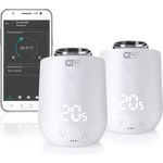 Eurotronic Comet Wifi 2er Pack 2021, Heizkörperthermostat, intelligentes Heizen per WLAN, Heizkosten sparen, Thermostat zur Regulation der Raumtemperatur von unterwegs (?700223)