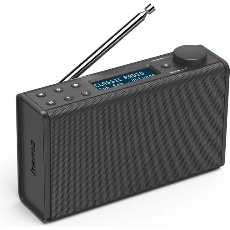 Hama DR7USB Digitalradio, UKW, DAB, DAB+, schwarz