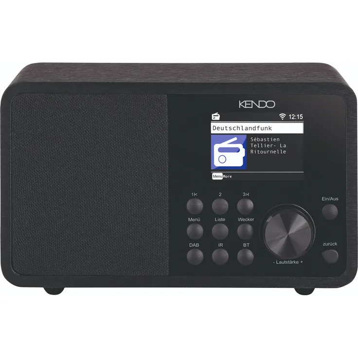 Kendo Dabir Radio 21EX (12170000477) Internetradio, DAB+, UKW, schwarz