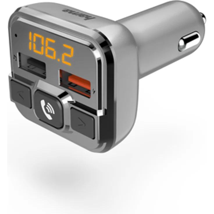 Hama 00014165 FM-Transmitter 87,6 - 107,9 MHz Zigarettenanzünder Silber – Bild 1